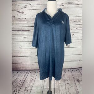 Under Armour Men’s Golf Polo Heat Gear 1306331 Navy Blue 408 Size XL Loose